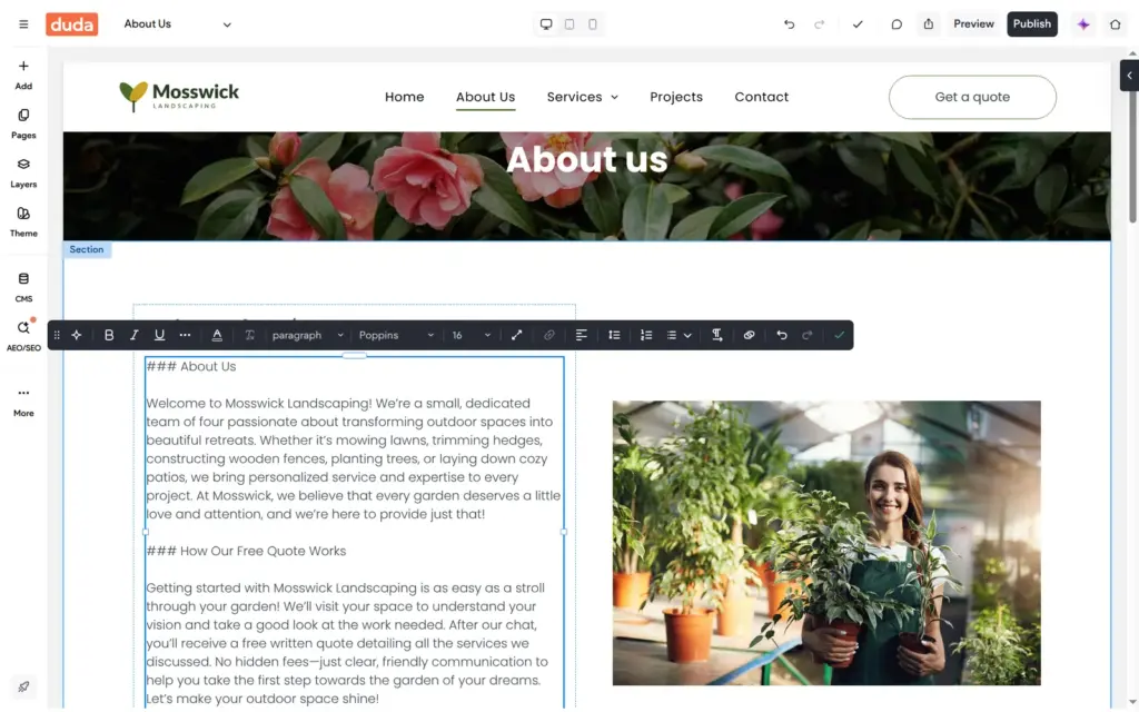 Markdown hash signs on the page after inserting the AI text