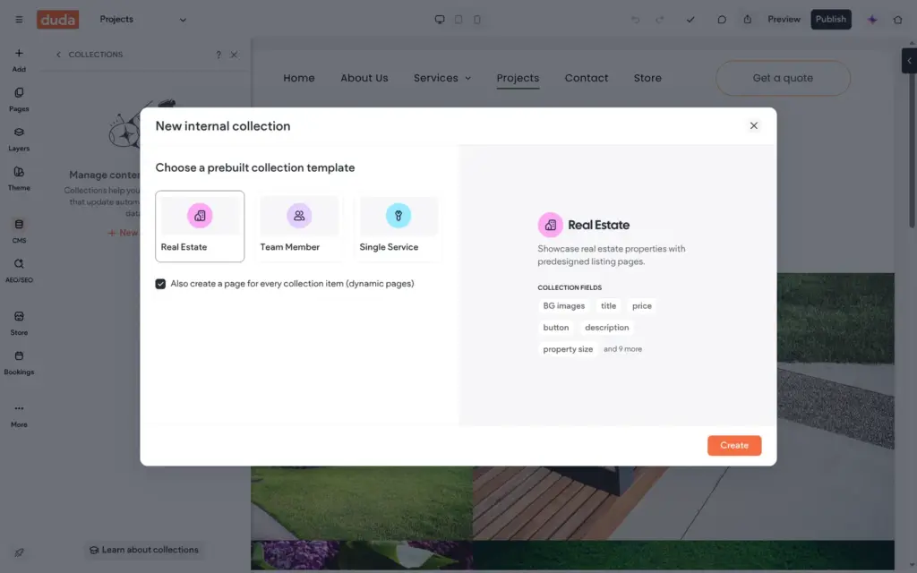 Collection templates