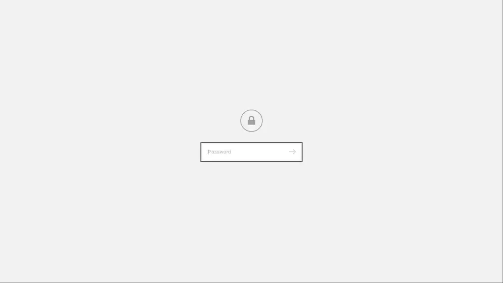 Password page that visitors of a trial site see