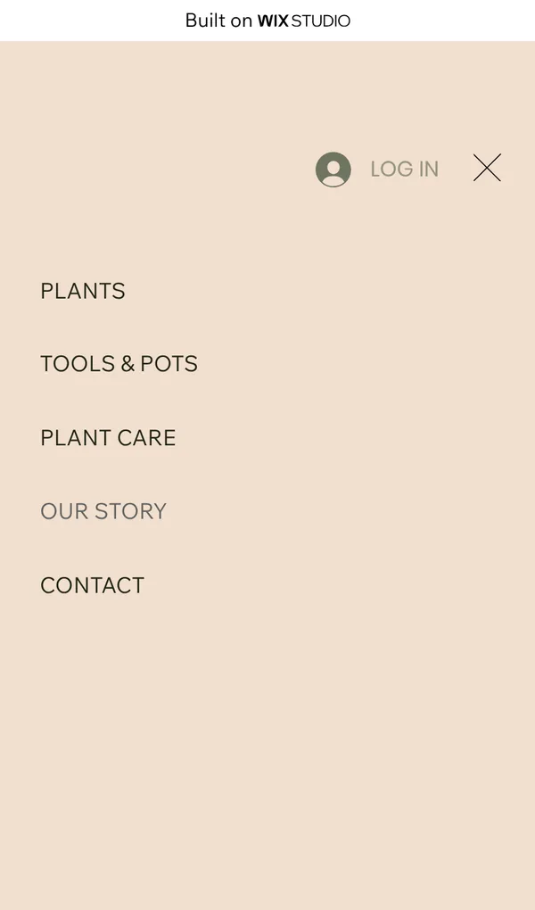 Phone menu without the pot logo